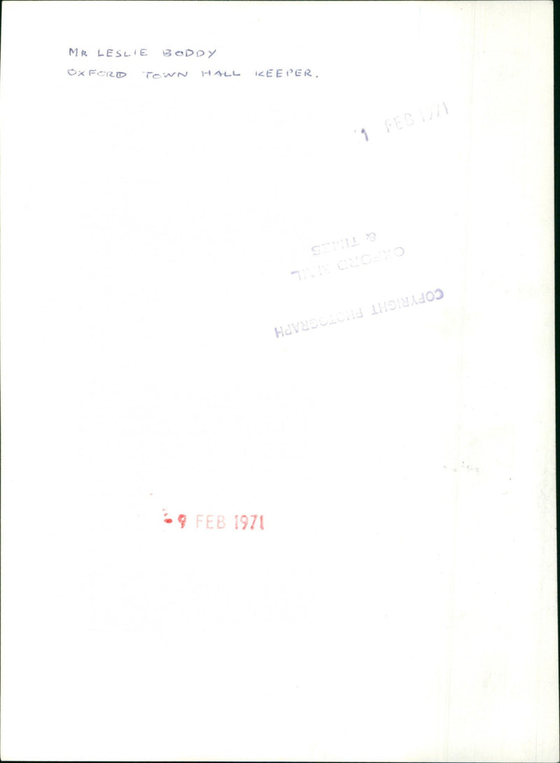 Leslie Boddy - Vintage Photograph