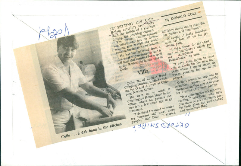 Colin Bolam - Vintage Photograph