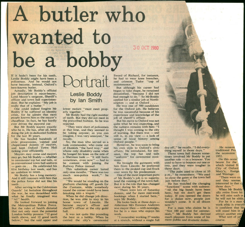 Leslie Boddy - Vintage Photograph