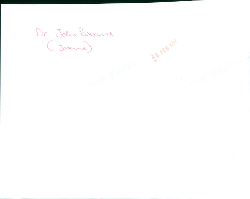 Dr. Joanna Browne - Vintage Photograph