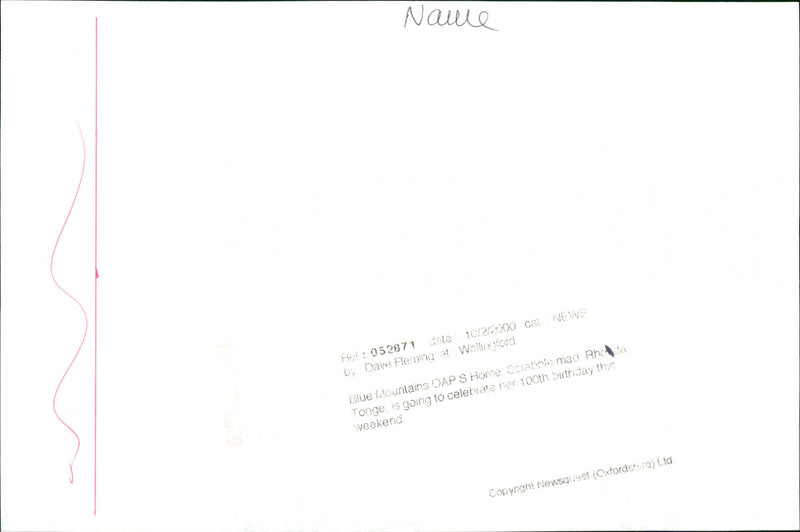 Rhoda Tonge - Vintage Photograph