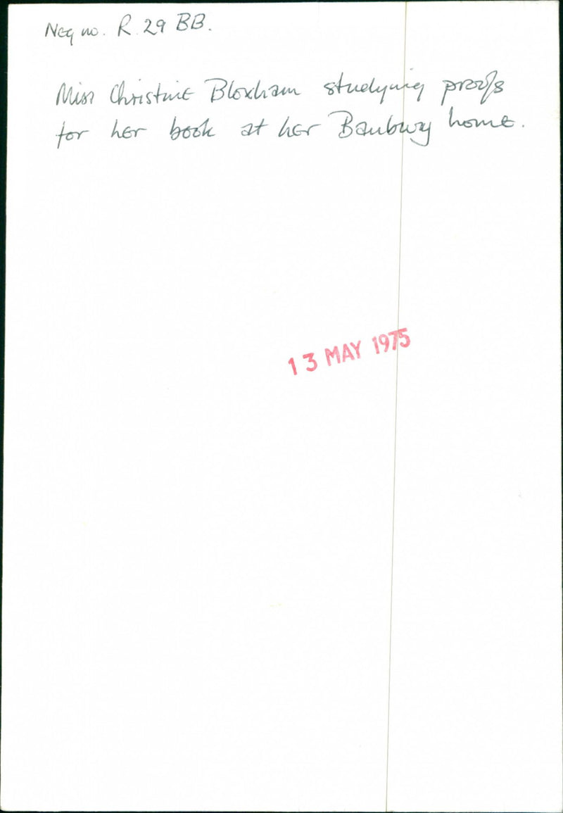 Christine Bloxham - Vintage Photograph