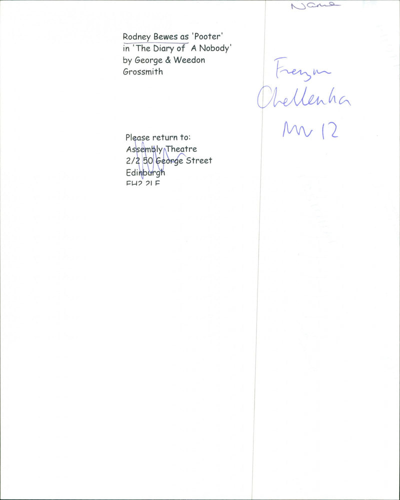 Rodney Bewes - Vintage Photograph