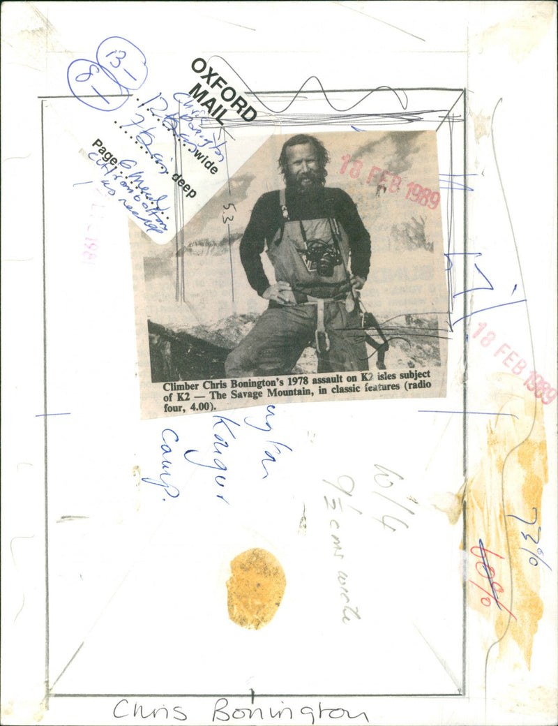 Chris Bonington - Vintage Photograph