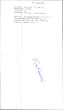 Graham Blyth - Vintage Photograph