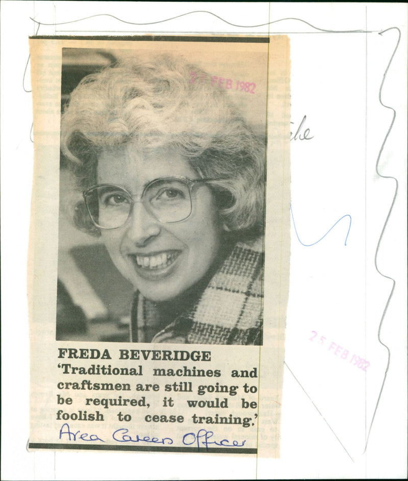 Freda Beveridge - Vintage Photograph