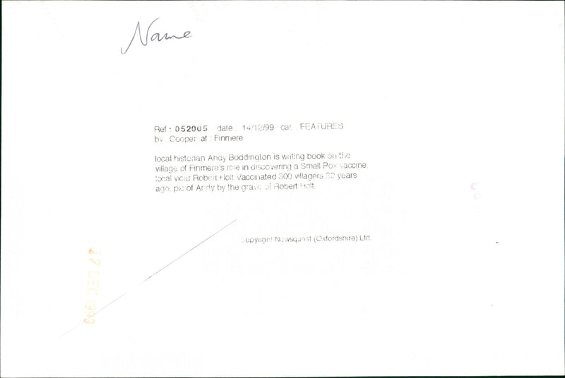 Andy Boddington - Vintage Photograph