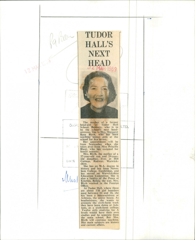 Margaret Rose Blyth - Vintage Photograph