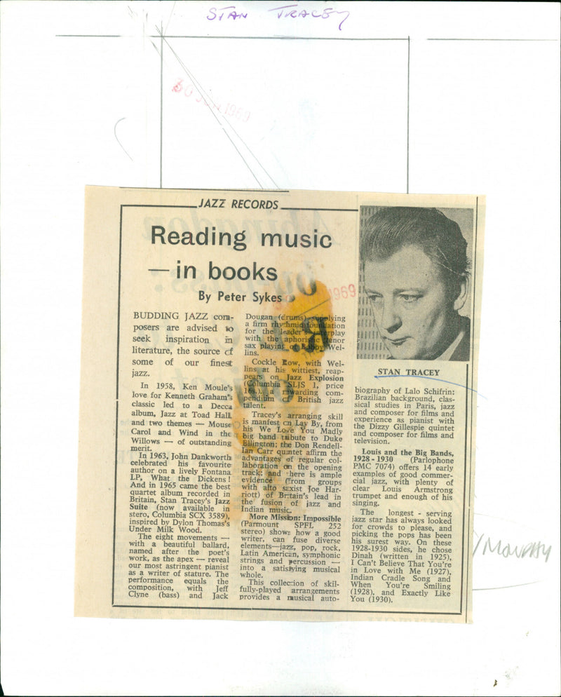 Stan Tracey - Vintage Photograph