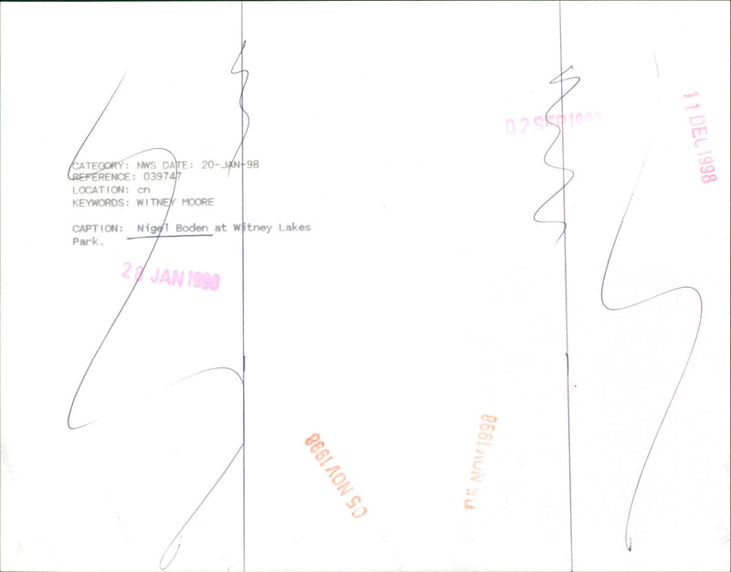 Nigel Boden - Vintage Photograph