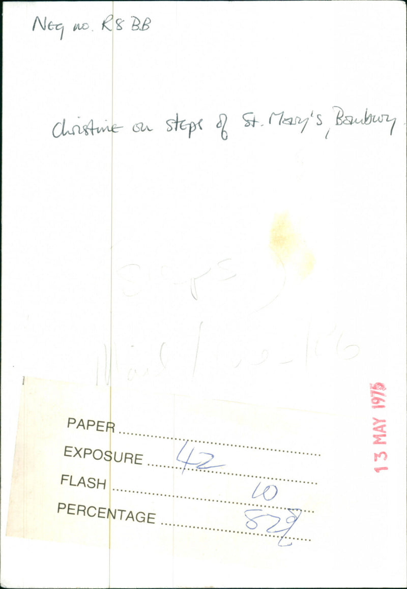 Christine Bloxham - Vintage Photograph