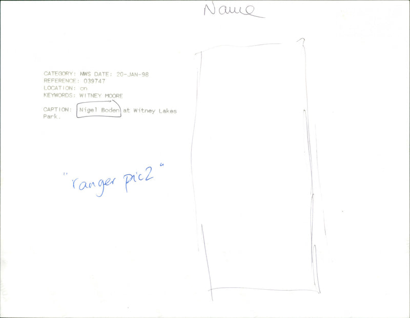 Nigel Boden - Vintage Photograph