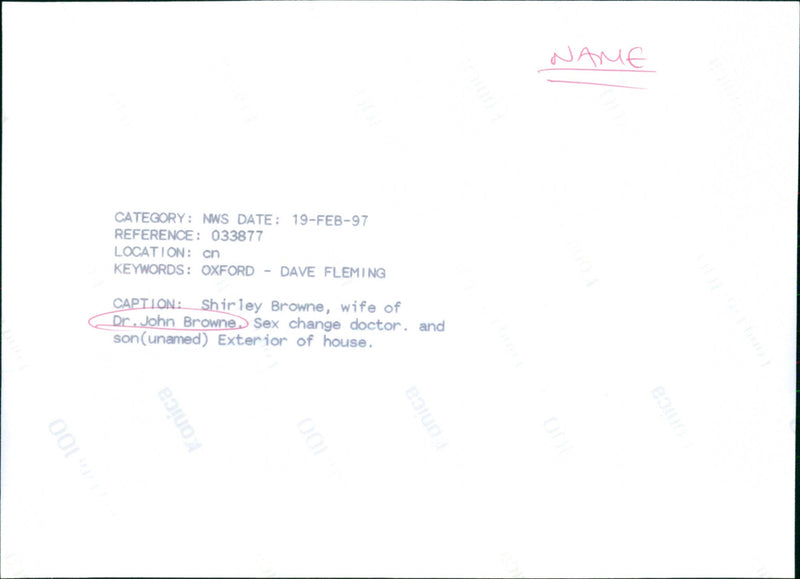 Shirley Browne - Vintage Photograph