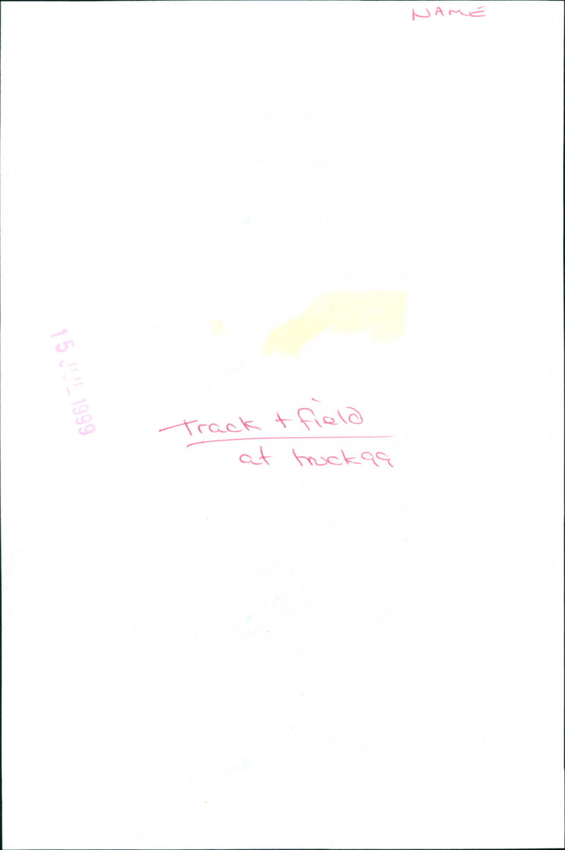 Track and Field - Vintage Photograph