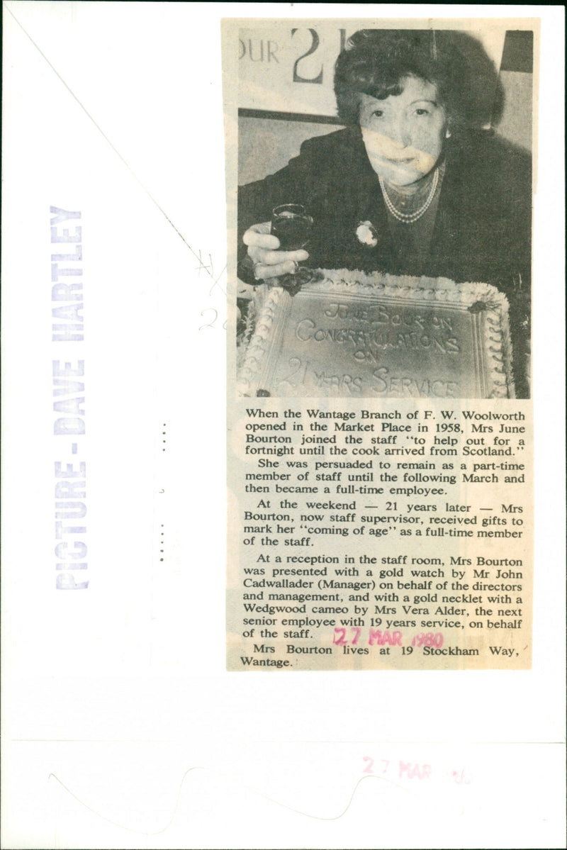 Mrs. June Bourton - Vintage Photograph