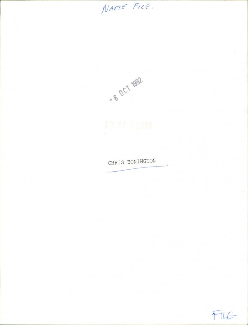 Chris Bonington - Vintage Photograph