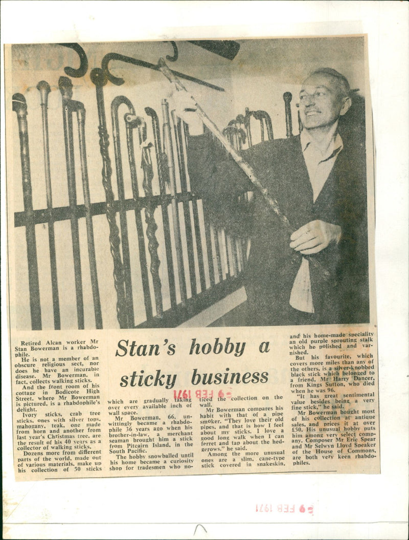 Stan Bowerman - Vintage Photograph