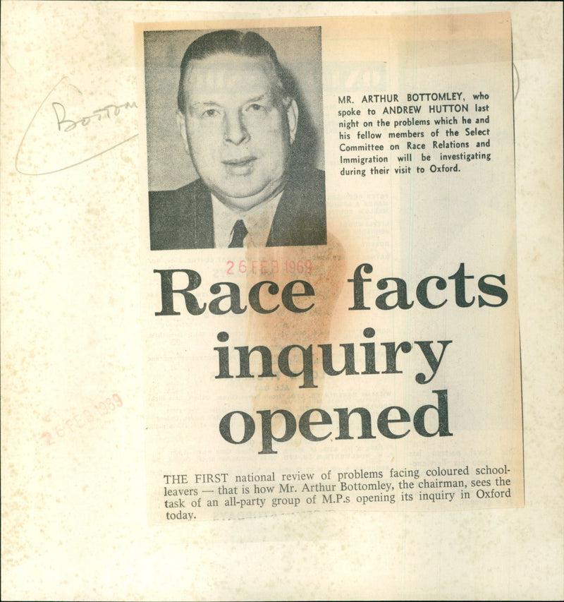 Arthur Bottomley - Vintage Photograph