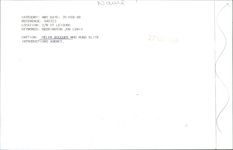 Helen Boucher - Vintage Photograph