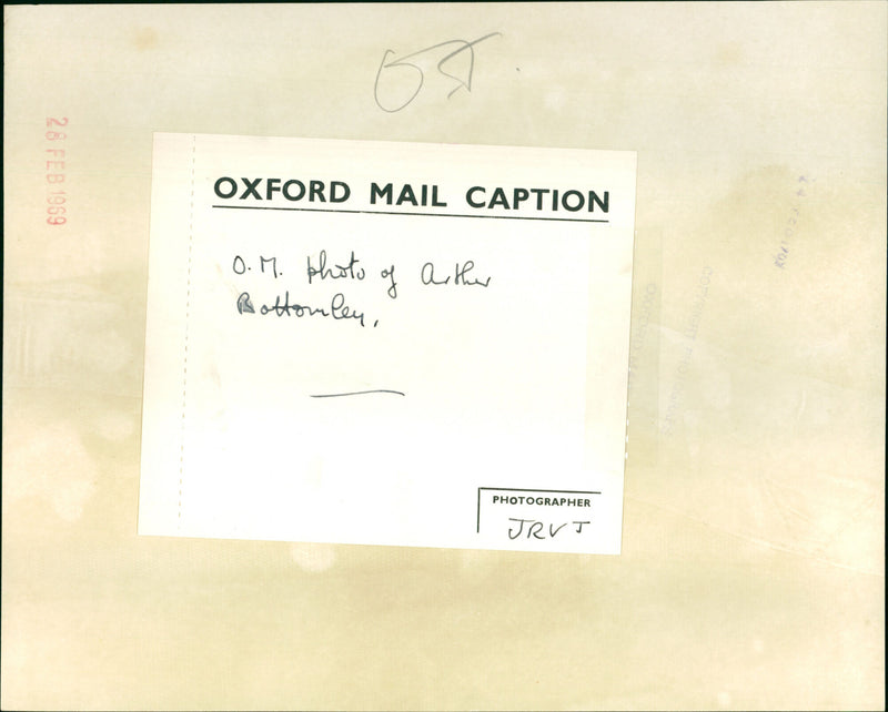 Arthur Bottomley - Vintage Photograph