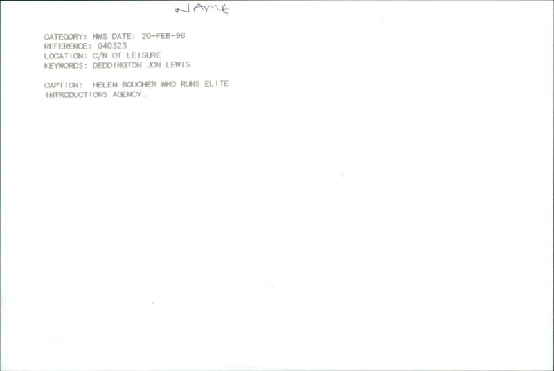 Helen Boucher - Vintage Photograph