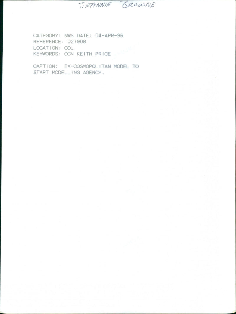 Jeannie Browne - Vintage Photograph