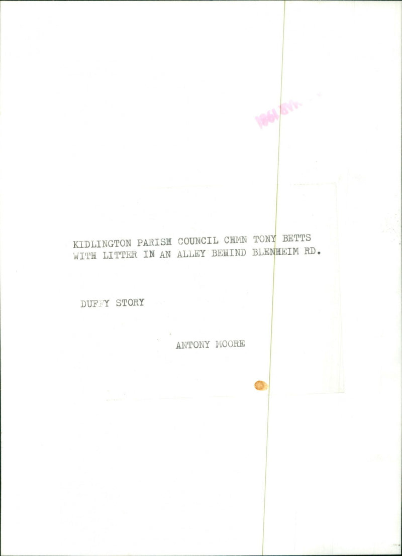 Tony Betts - Vintage Photograph