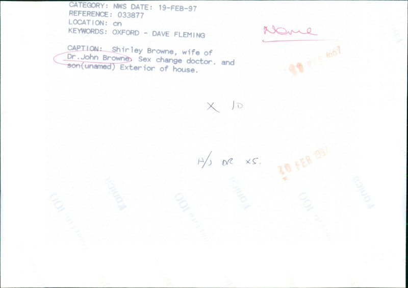 Shirley Browne - Vintage Photograph