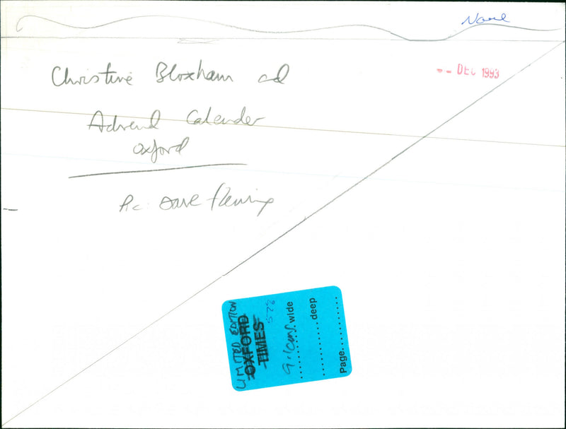 Christine Bloxham - Vintage Photograph