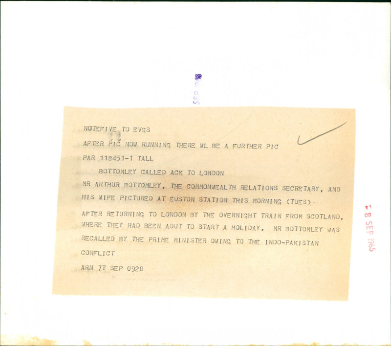 Mr. Arthur Bottomley - Vintage Photograph