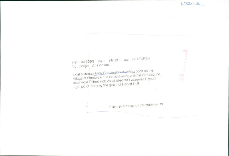 Andy Boddington - Vintage Photograph