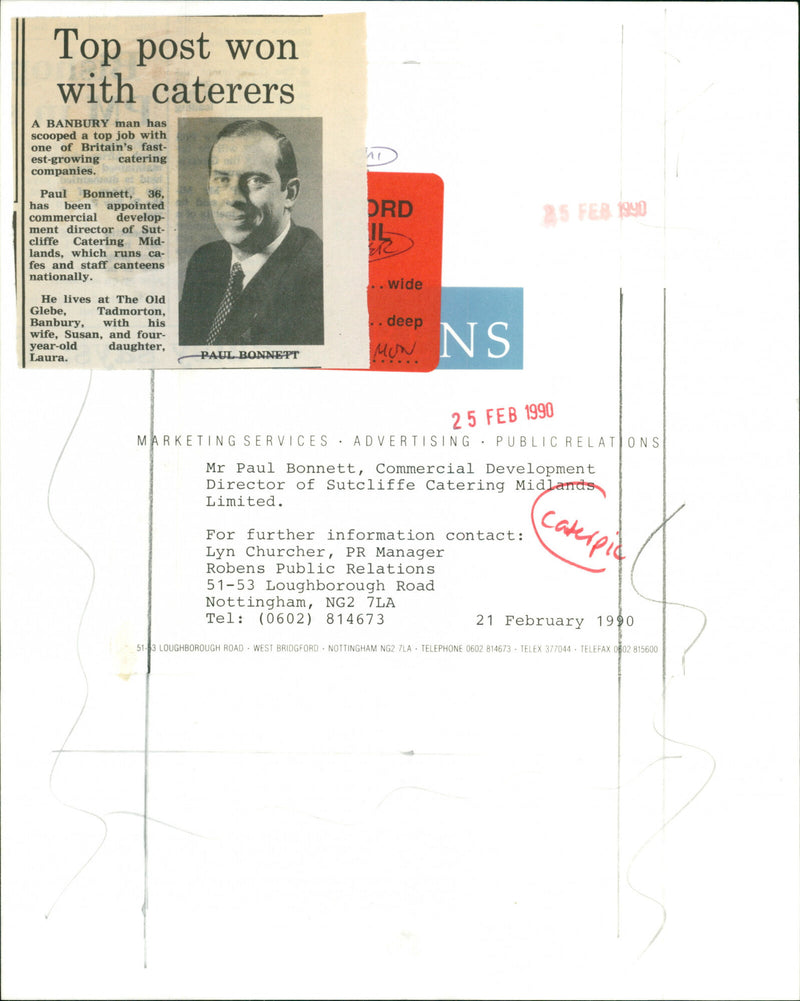 Paul Bonnett - Vintage Photograph