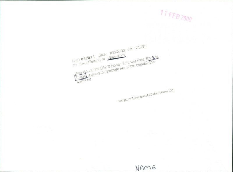 Rhoda Tonge - Vintage Photograph