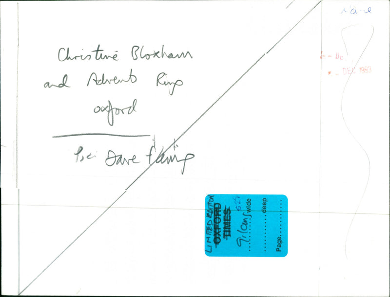 Christine Bloxham - Vintage Photograph