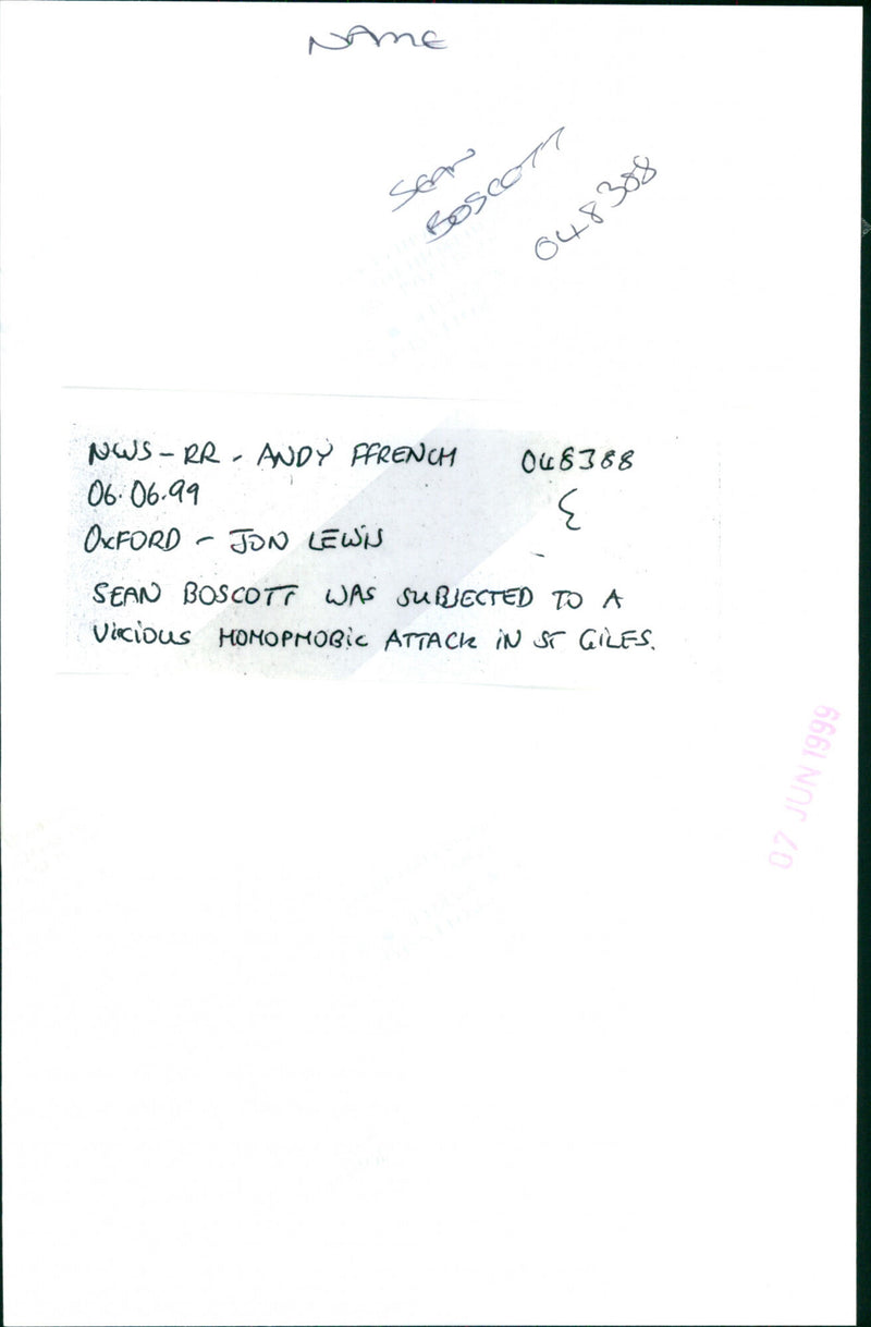 Sean Boscott - Vintage Photograph