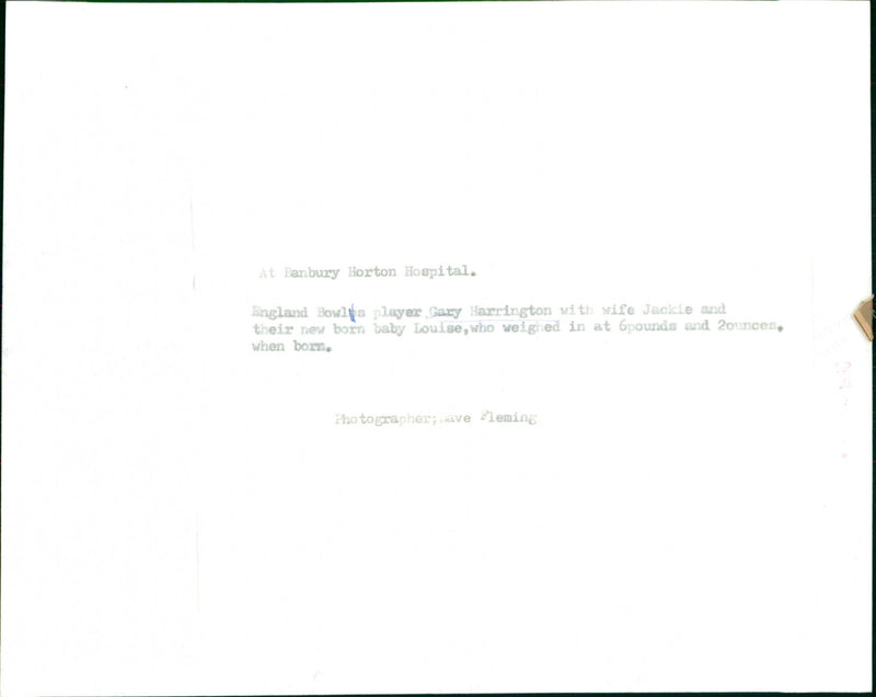 Gary Harrington - Vintage Photograph