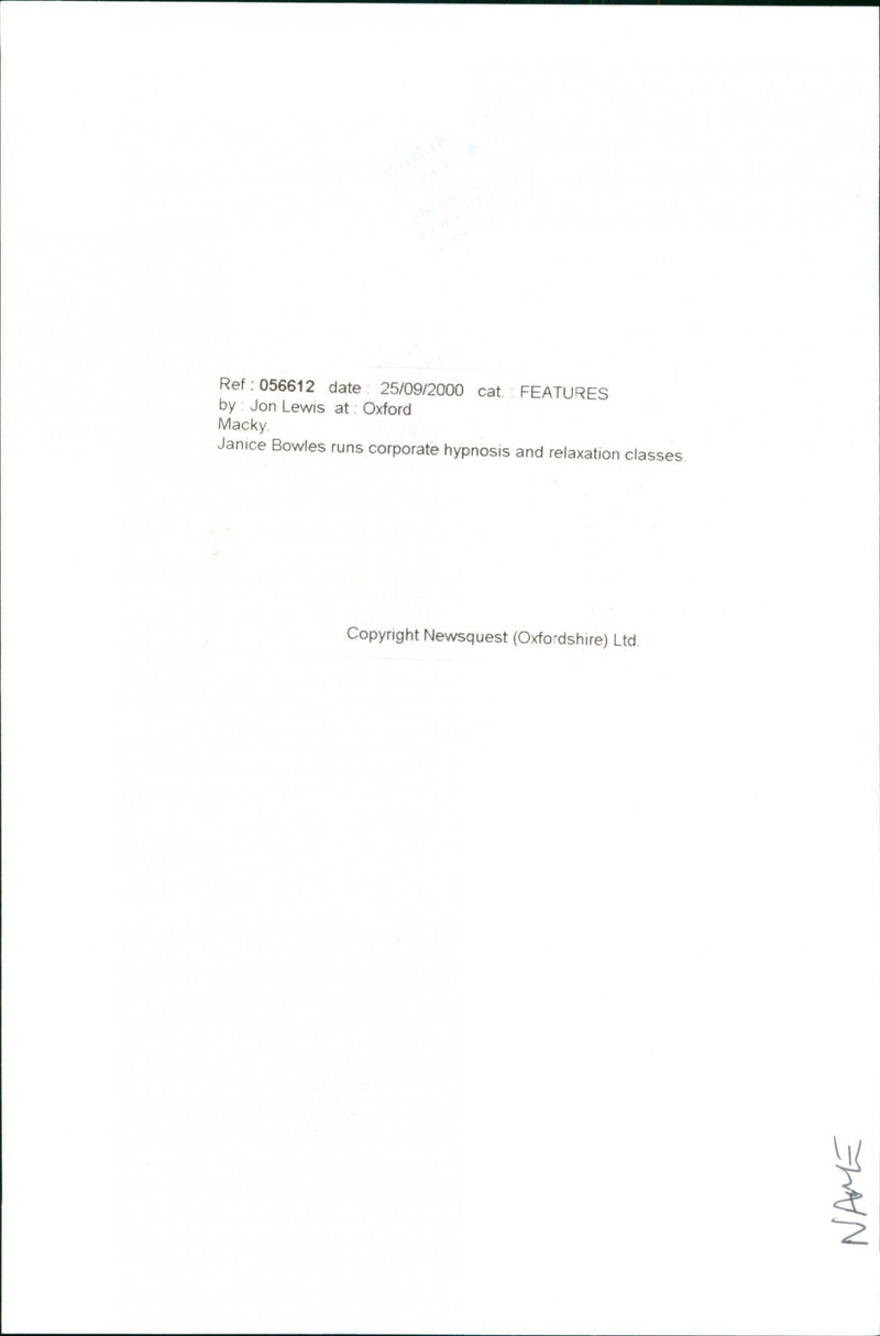 Janice Bowles - Vintage Photograph