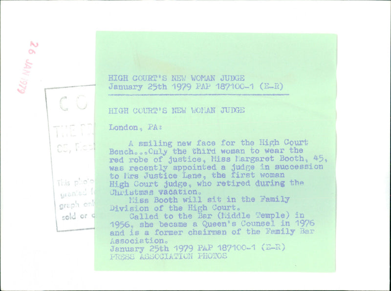 Margaret Booth - Vintage Photograph