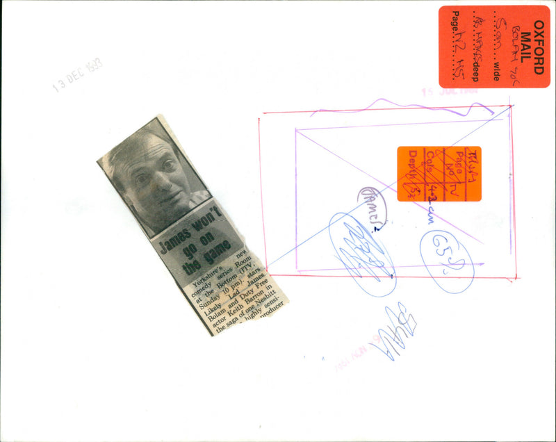 James Bolam - Vintage Photograph