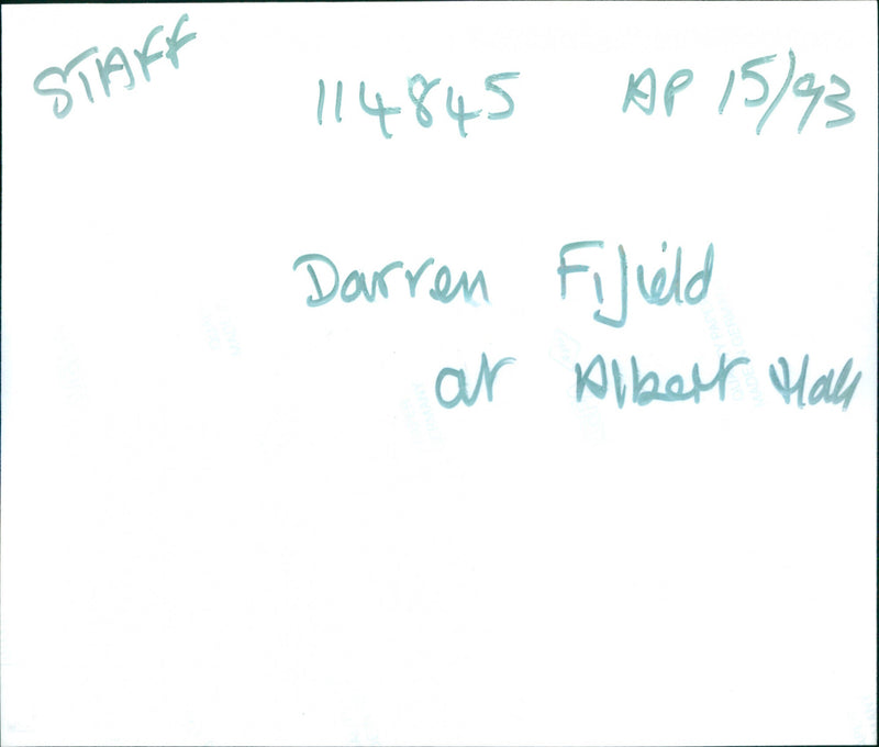 Darren Fifield - Vintage Photograph