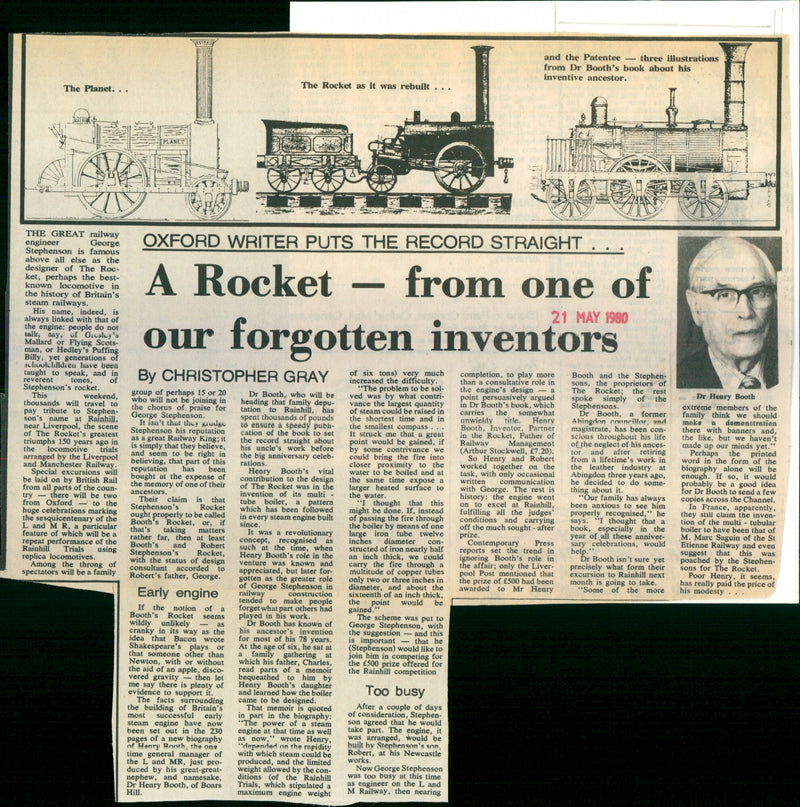 Dr. Henry Booth - Vintage Photograph