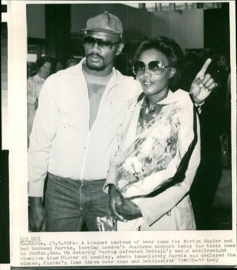 Marvelous Marvin Hagler - Vintage Photograph