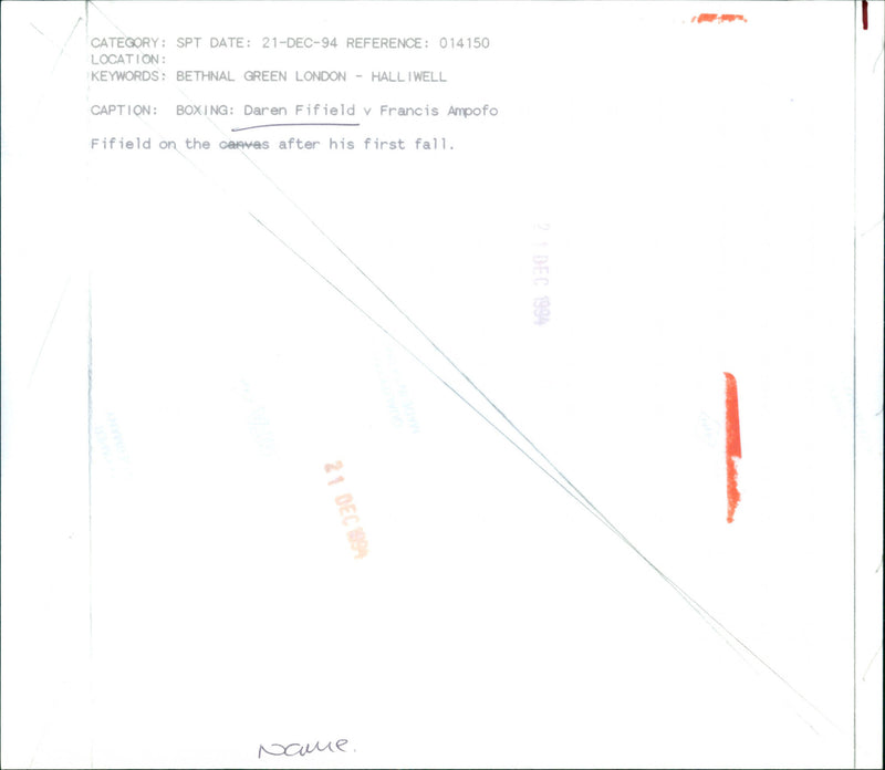 Daren Fifield - Vintage Photograph