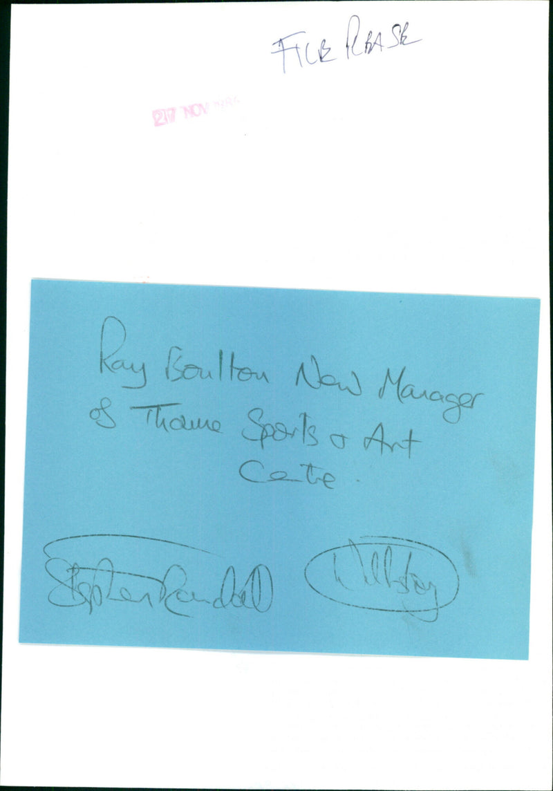 Ray Boulton - Vintage Photograph