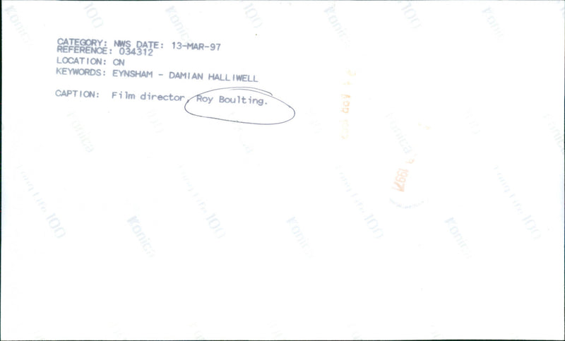 Roy Boulting - Vintage Photograph