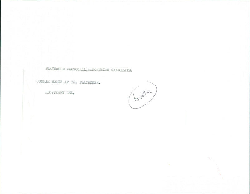 Connie Booth - Vintage Photograph