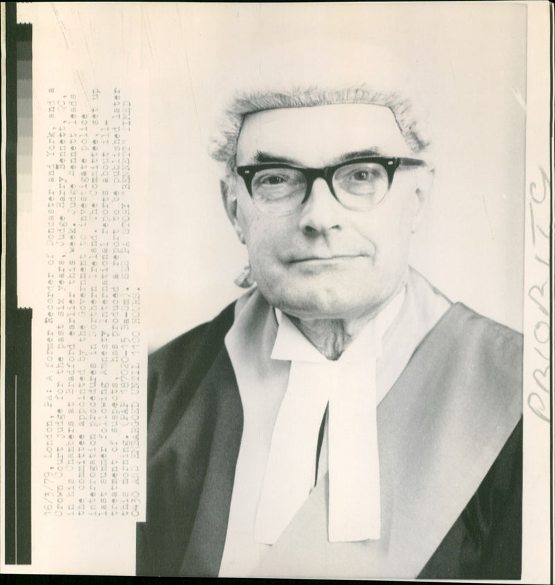 Judge Harry Bennett - Vintage Photograph