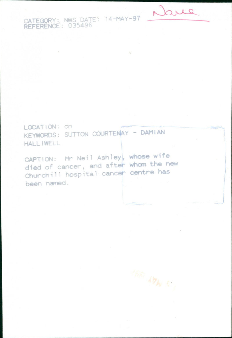 Neil Ashley - Vintage Photograph