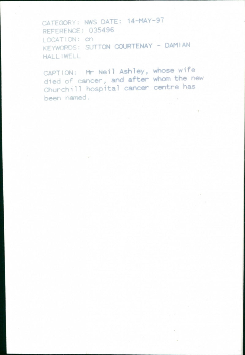 Neil Ashley - Vintage Photograph