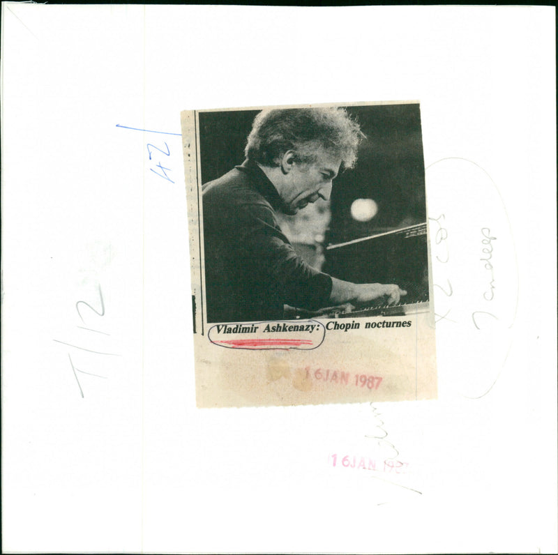 Vladimir Ashkenazy - Vintage Photograph